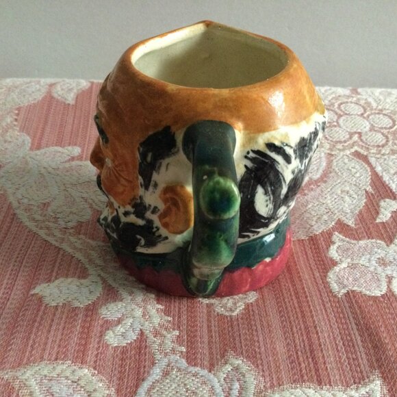 Vintage ceramic head face toby mug handled marked 3" - Picture 2 of 6